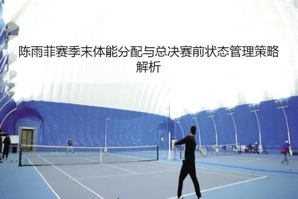 陈雨菲赛季末体能分配与总决赛前状态管理策略解析 | ayx.com